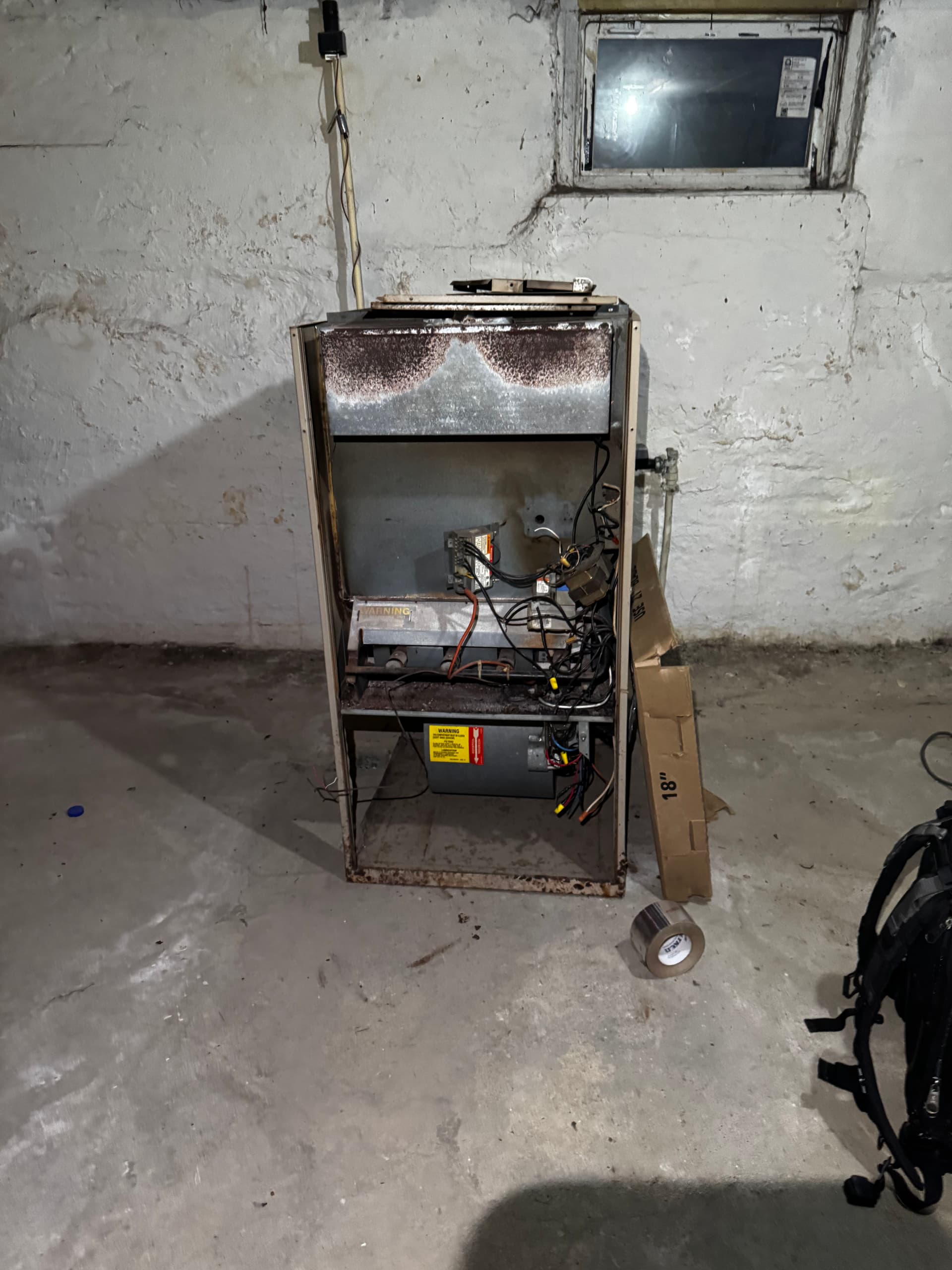 40-Year-Old Furnace Replaced With a Modern 80% Efficient Unit