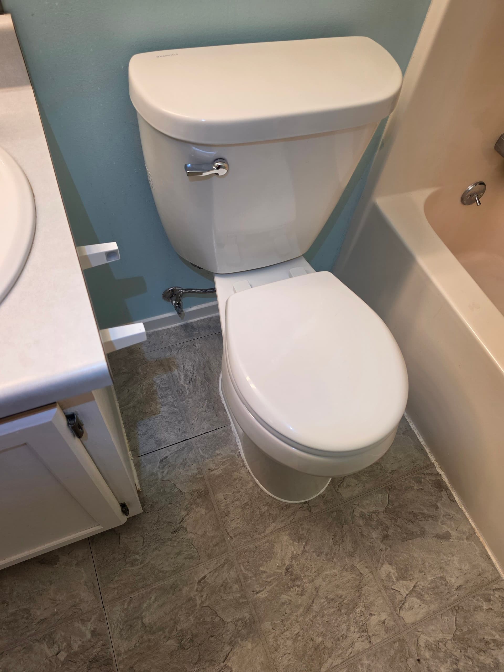Gallery photos for Standard Toilets Swapped for Chair Height Units with Full Hardware Upgrades: Image #1
